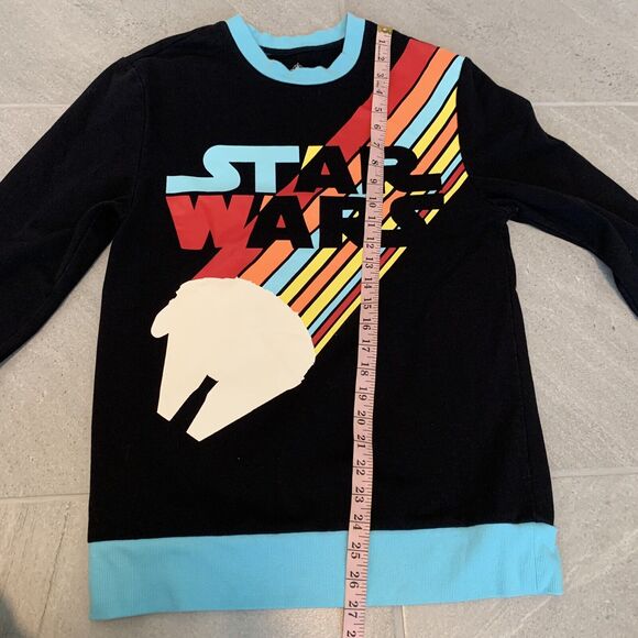 Disney Parks Star Wars Galaxy’s Edge Sweater SM millennium falcon black blue - Picture 3 of 4